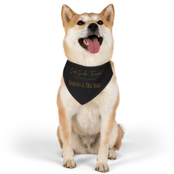 Tannins & Tail Wags Dog Bandana - Image 4